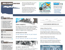 Tablet Screenshot of militaryrates.com